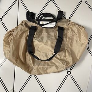 Reusable‎ Grocery Shopping Bags Lot of 3 Beige Foldable Large